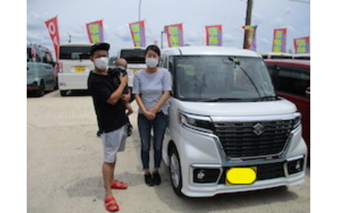 ソーサン未使用車専門店 スズキスペーシアカスタムご納車紹介です