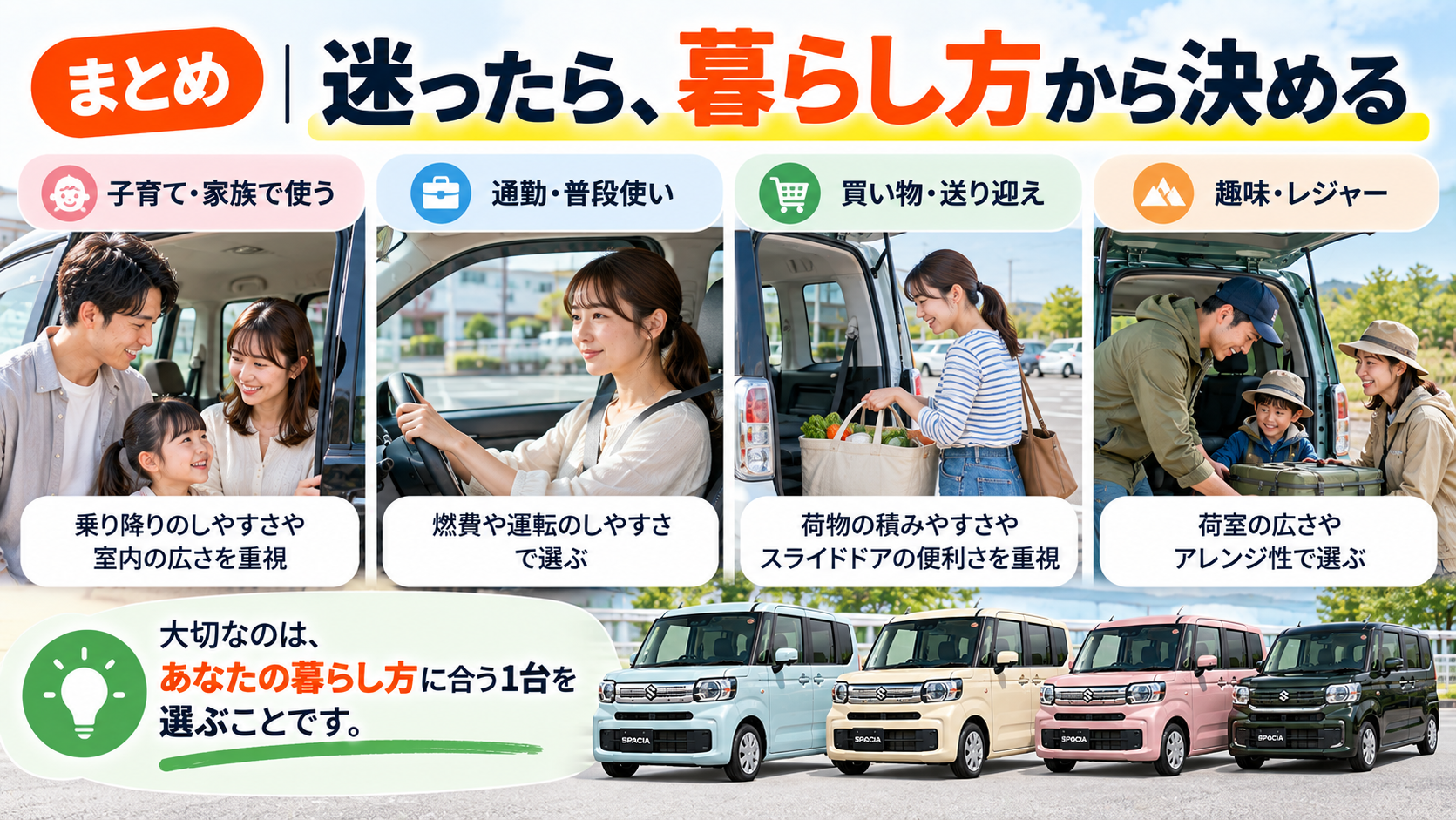 まとめ｜迷ったら、暮らし方から決める
