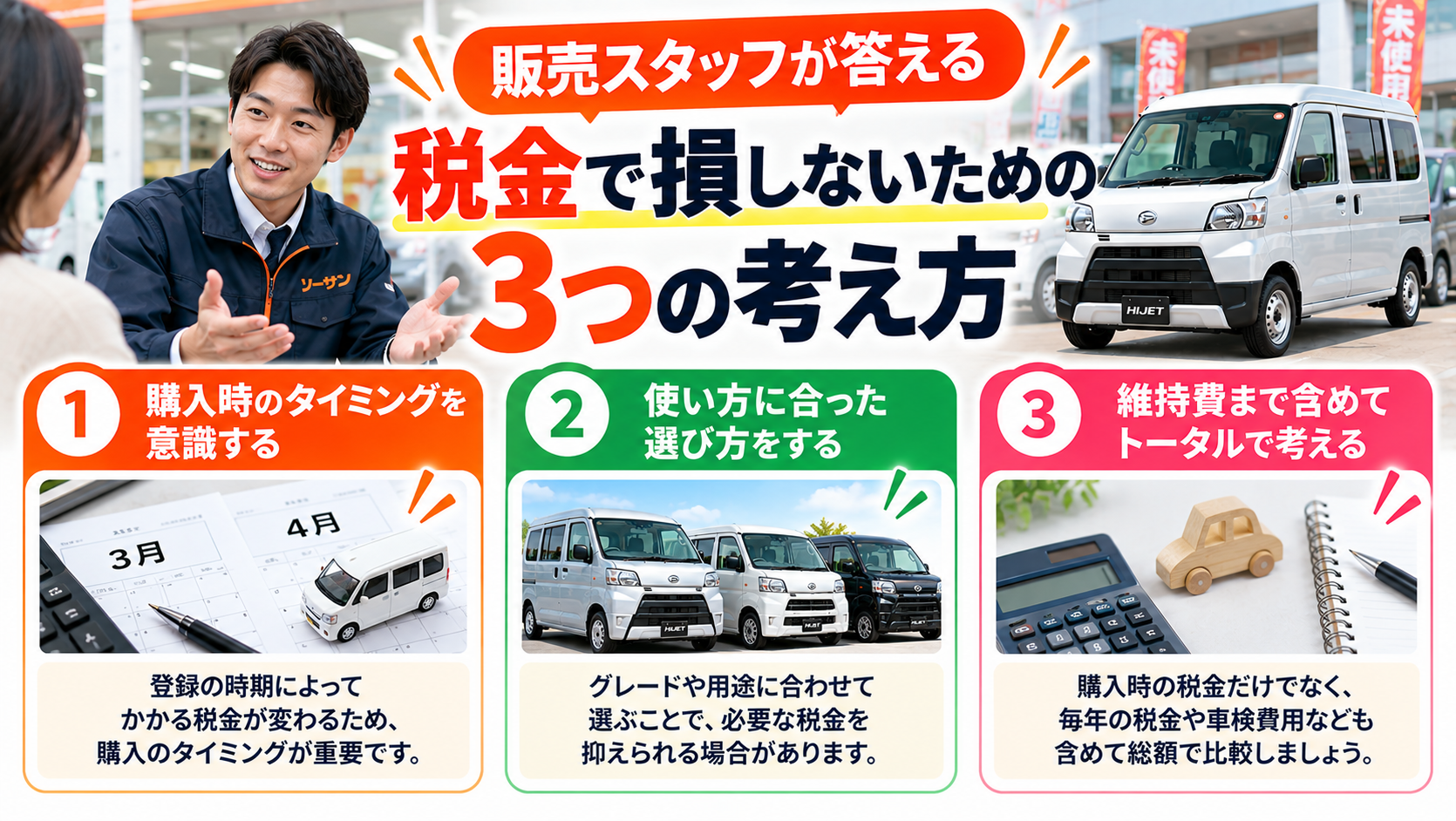 販売スタッフが答える｜税金で損しないための3つの考え方