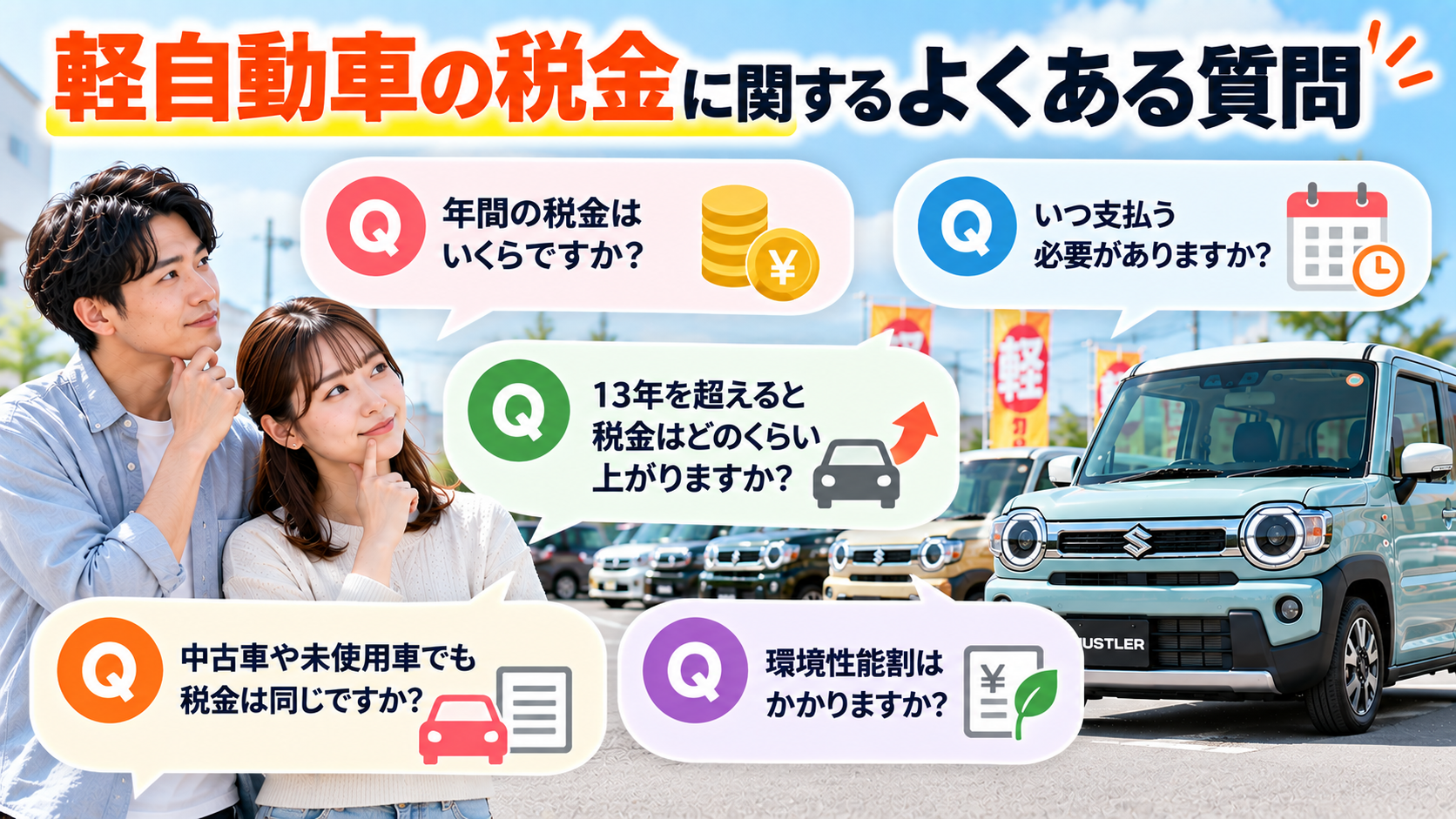 軽自動車の税金に関するよくある質問