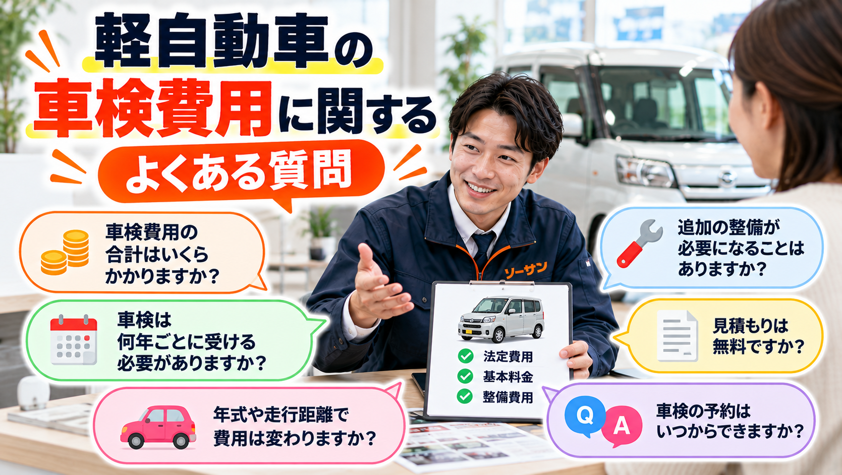 軽自動車の車検費用に関するよくある質問