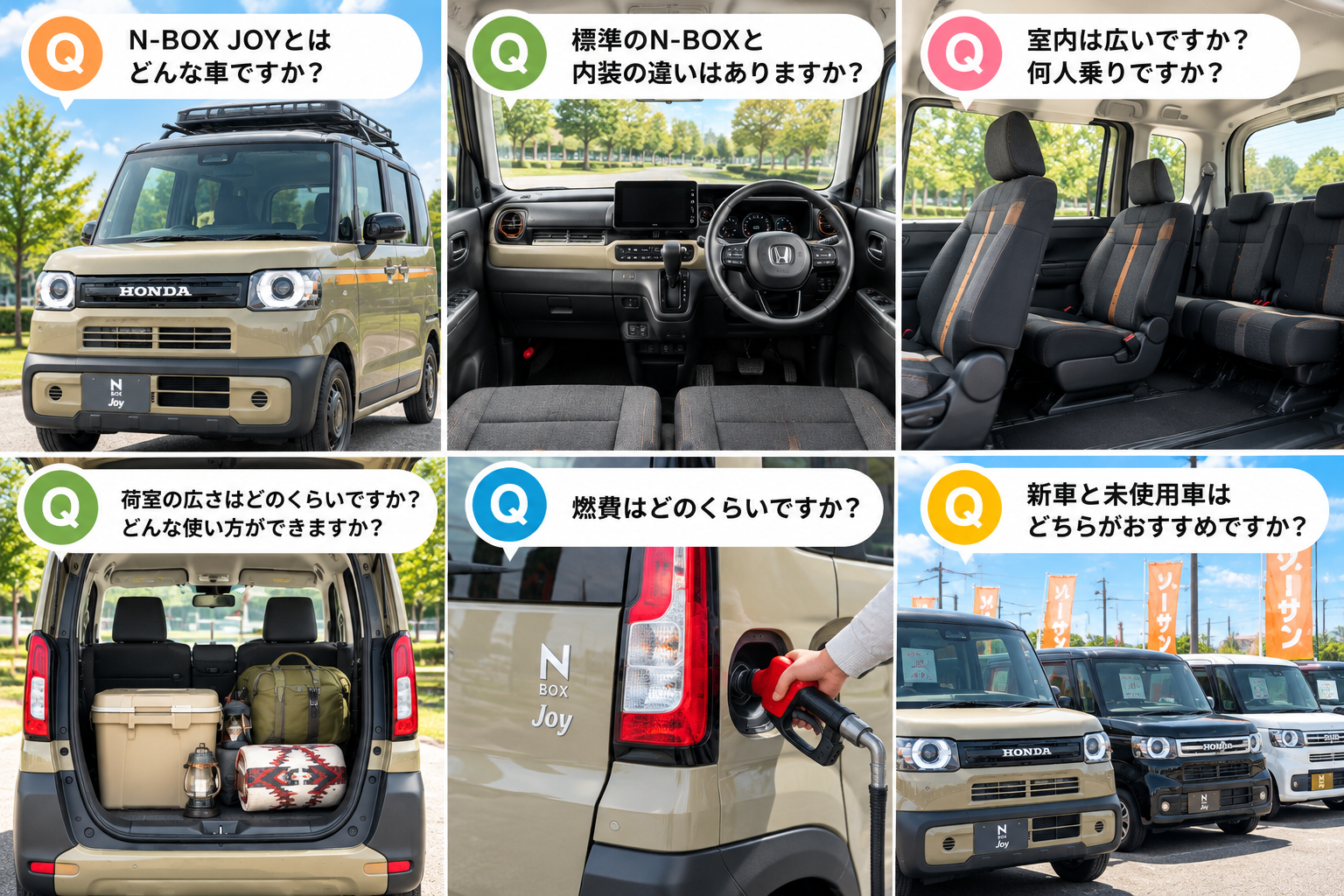 N-BOX JOYに関するよくある質問