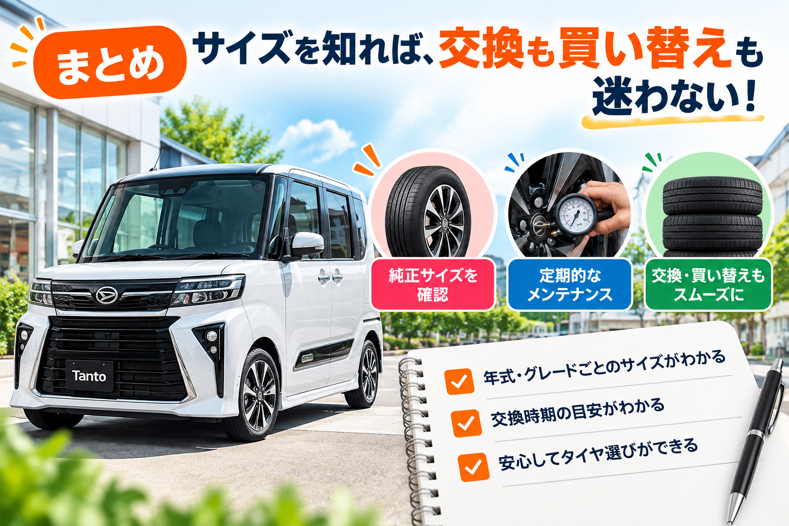 まとめ：サイズを知れば、交換も買い替えも迷わない