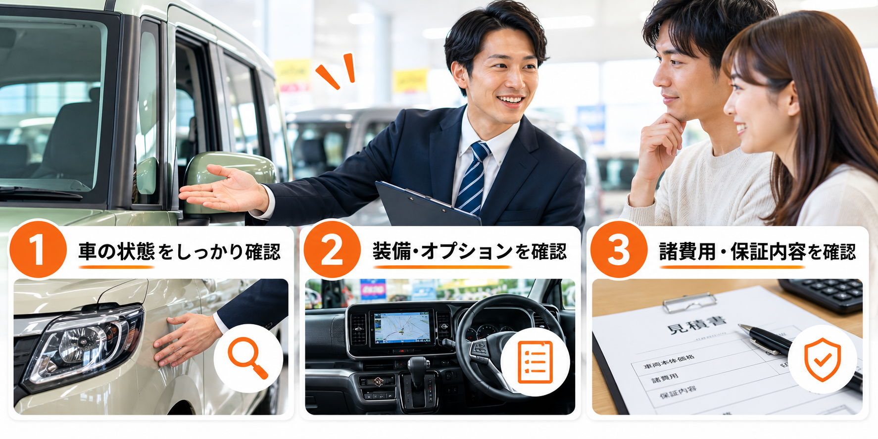 販売スタッフが教える、即納車で後悔しない3つの確認