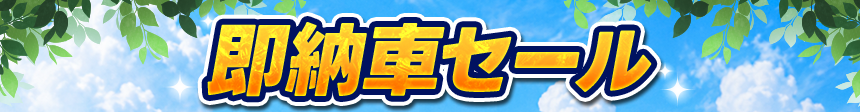 即納車セール
